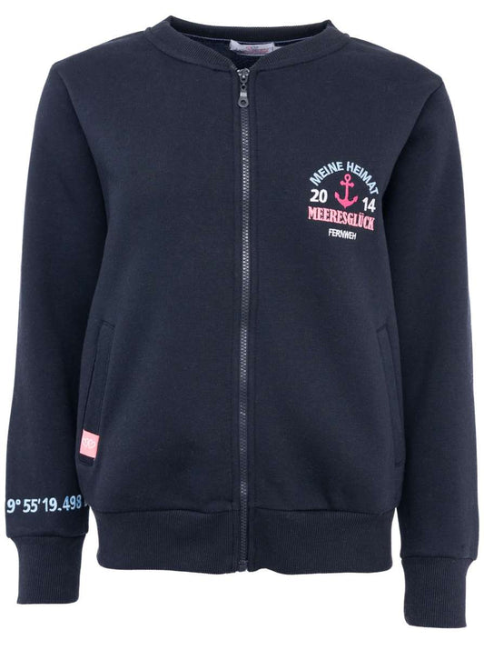 💕 Zwillingsherz Sweatbomberjacke "Meine Heimat" Navy