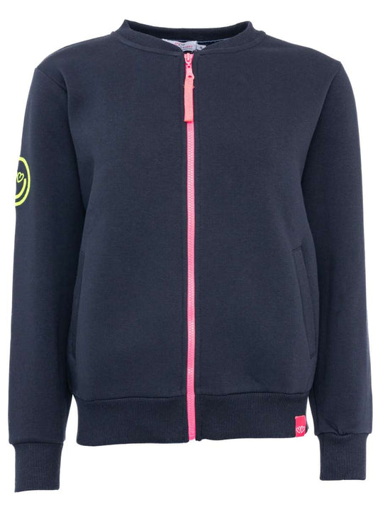 💕 Zwillingsherz Sweatbomberjacke "Smile Regenbogen"