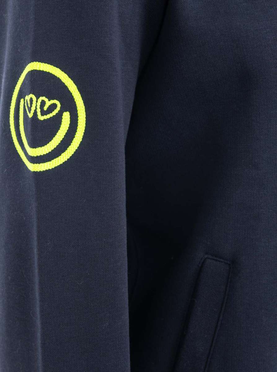 💕 Zwillingsherz Sweatbomberjacke "Smile Regenbogen"
