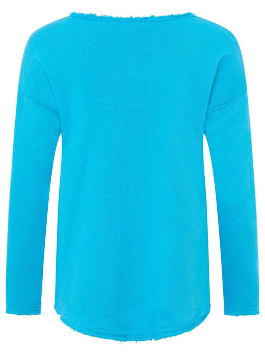 💕 Zwillingsherz Pullover Pulli "Elisabeth" Baumwolle Türkis