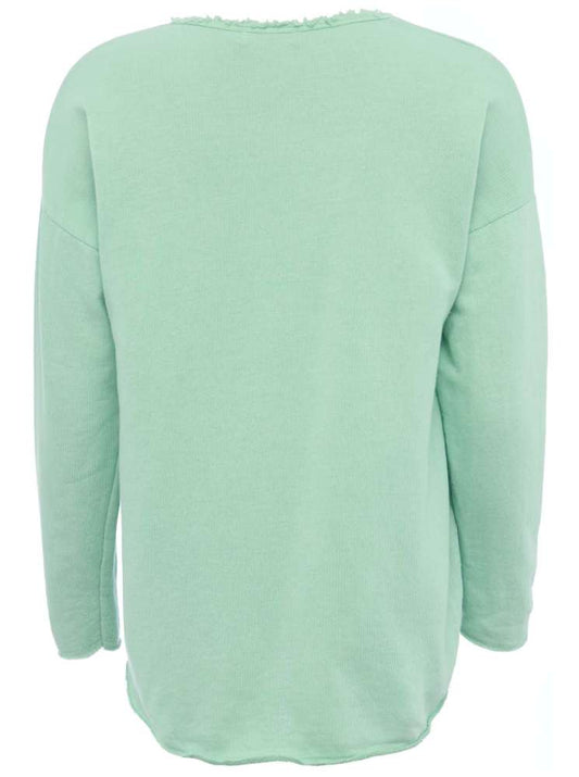 💕 Zwillingsherz Pullover Pulli "Elisabeth" Baumwolle Mint