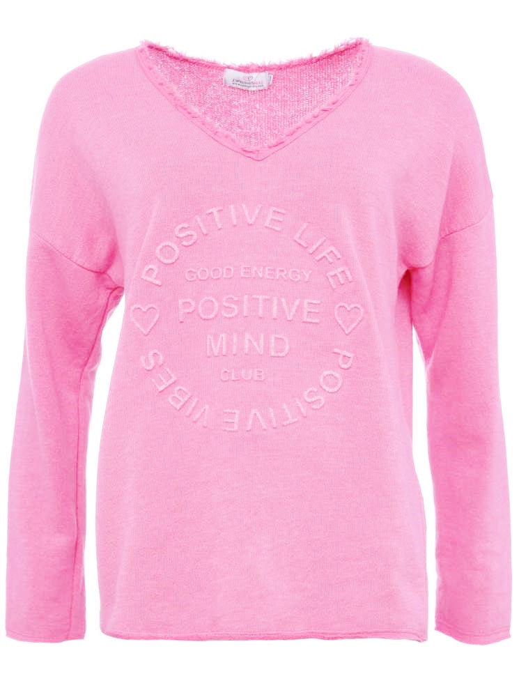 💕 Zwillingsherz Pullover Pulli "Elisabeth" Baumwolle Rosa