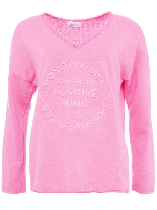 💕 Zwillingsherz Pullover Pulli "Elisabeth" Baumwolle Dunkelrosa