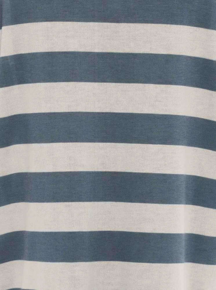 💕 Zwillingsherz Shirt "Yuna" Viskose Weiß Jeansblau