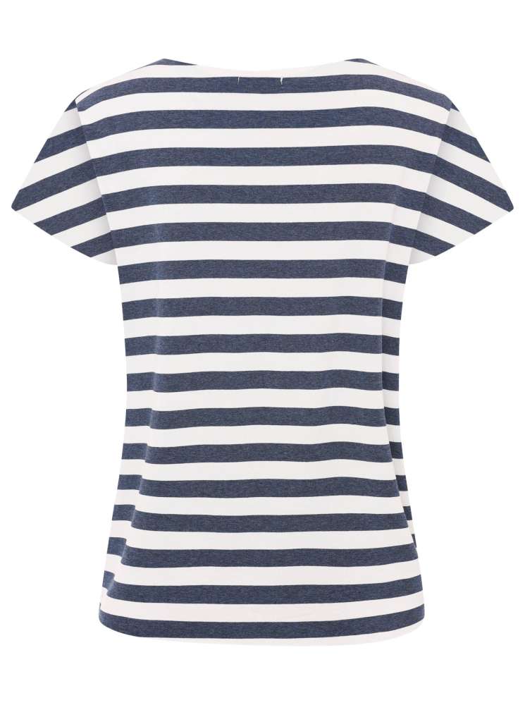 💕 Zwillingsherz Shirt "Elastisch & Streifen" Navy