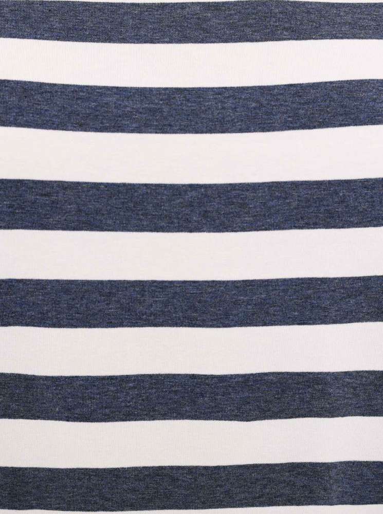 💕 Zwillingsherz Shirt "Elastisch & Streifen" Navy