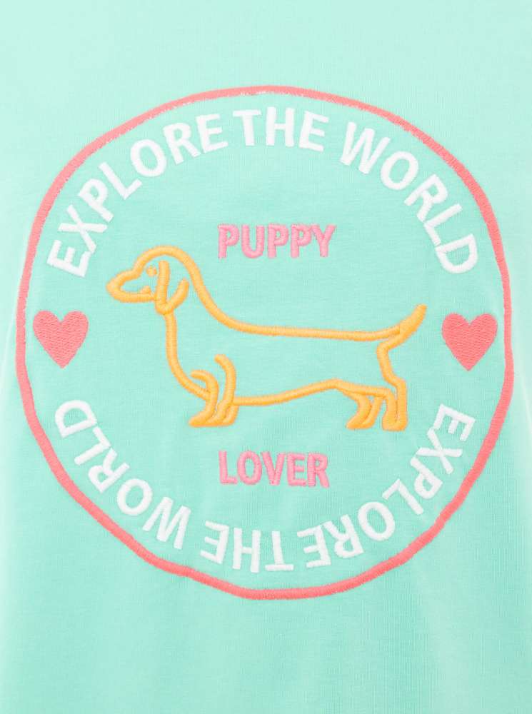 💕 Zwillingsherz Shirt "Explore the world" Grün