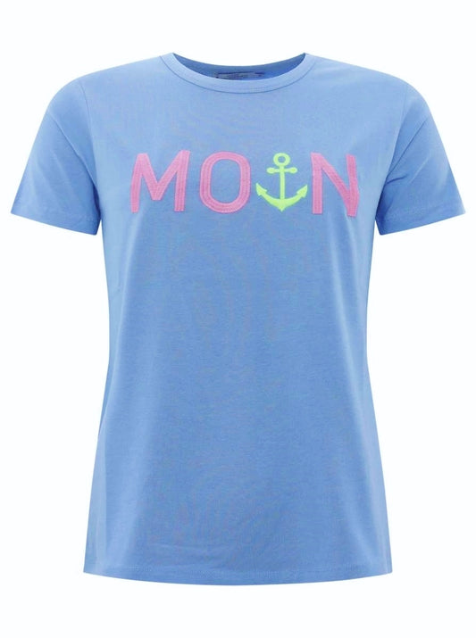 💕 Zwillingsherz T-Shirt "MoinZH" Blau
