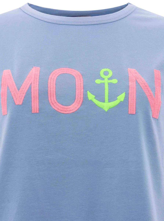 💕 Zwillingsherz T-Shirt "MoinZH" Blau