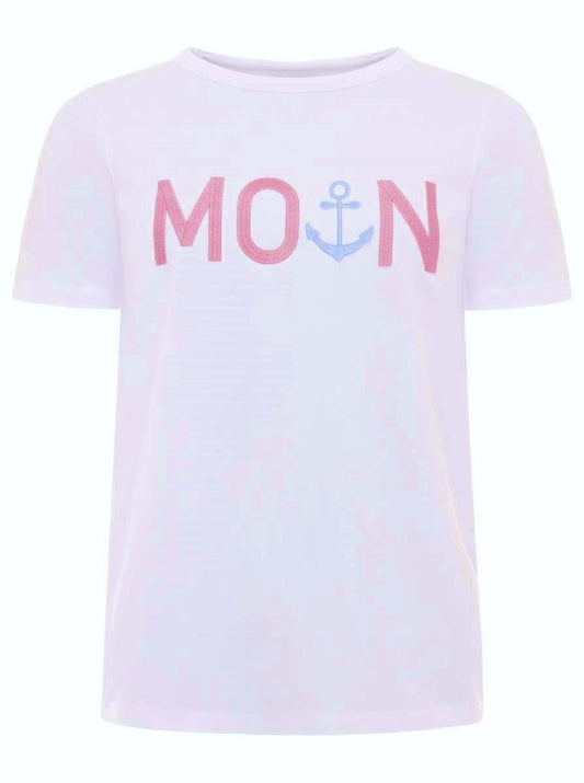 💕 Zwillingsherz T-Shirt "MoinZH" Weiß