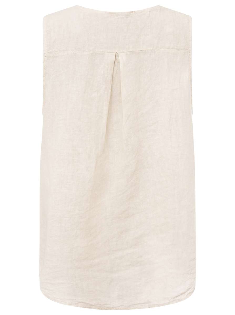 💕 Zwillingsherz 100 % Leinen Top "Classic" Beige