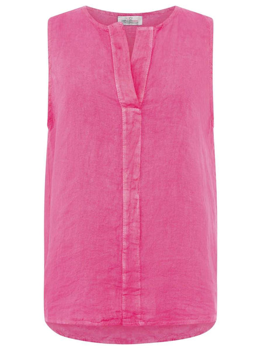 💕 Zwillingsherz 100 % Leinen Top "Classic" Pink