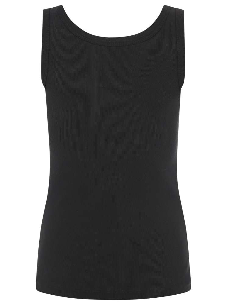 💕 Zwillingsherz Top "Rippe" Tanktop Schwarz