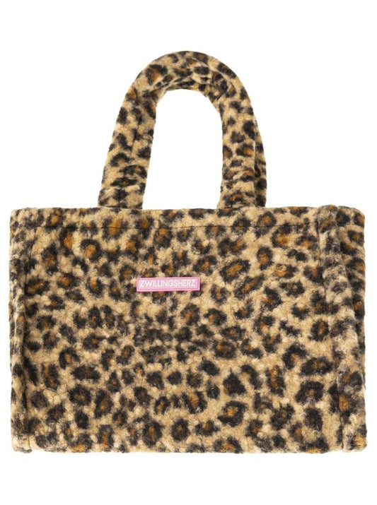 💕 Zwillingsherz Leo Shopper "Patch" Beige