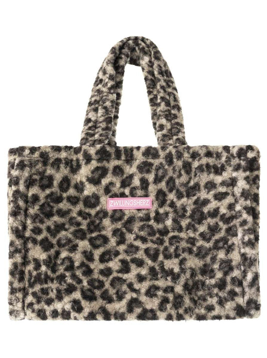 💕 Zwillingsherz Leo Shopper "Patch" Grau