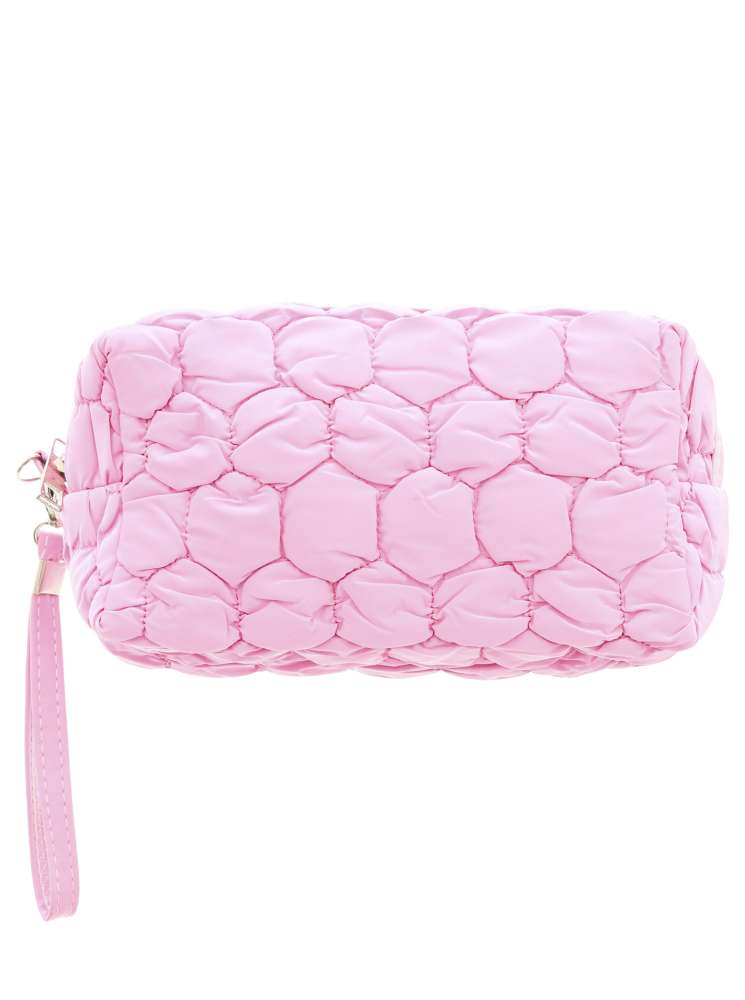 💕 Zwillingsherz Kosmetiktasche "Stepp Metallic" Rosa