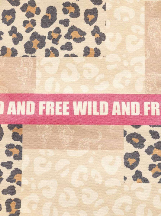 💕 Zwillingsherz Tasche Shopper "Animal Mix" Tote bag Dunkelbeige