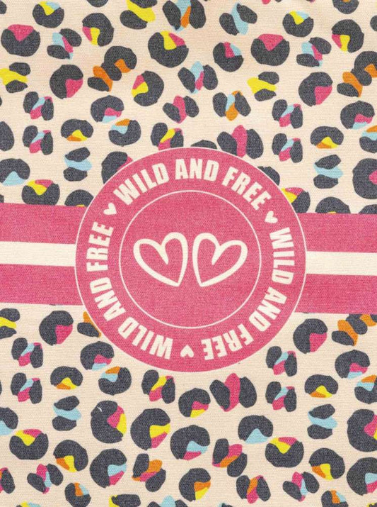 💕 Zwillingsherz Tasche Shopper "Wild and Free" Tote bag Bunt