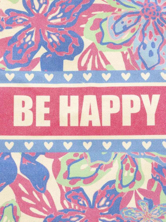💕 Zwillingsherz Tasche Shopper "Happy Floral" Tote bag Royalblau