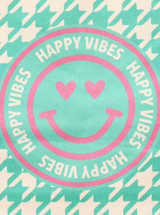 💕 Zwillingsherz Tasche Shopper "Smile & Happy Vibes" Tote bag Grün