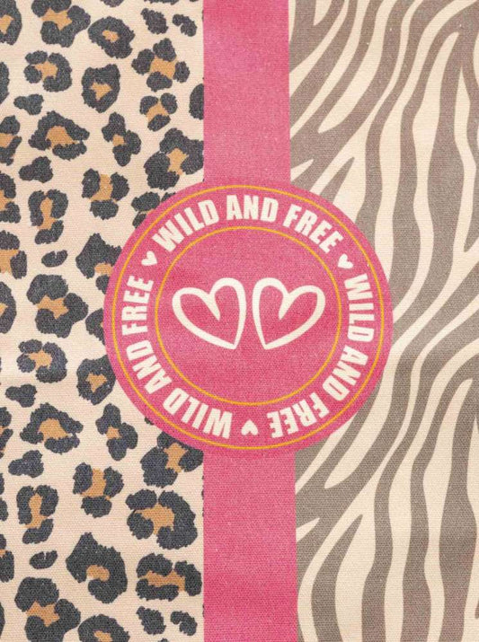 💕 Zwillingsherz Tasche Shopper "Leo & Zebra" Tote bag Beige