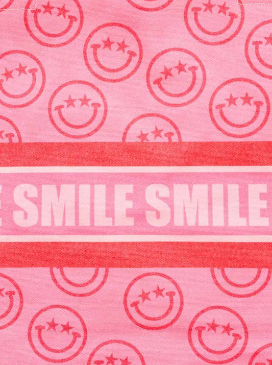 💕 Zwillingsherz Tasche Shopper "Smile Smile Smile" Tote bag Pink