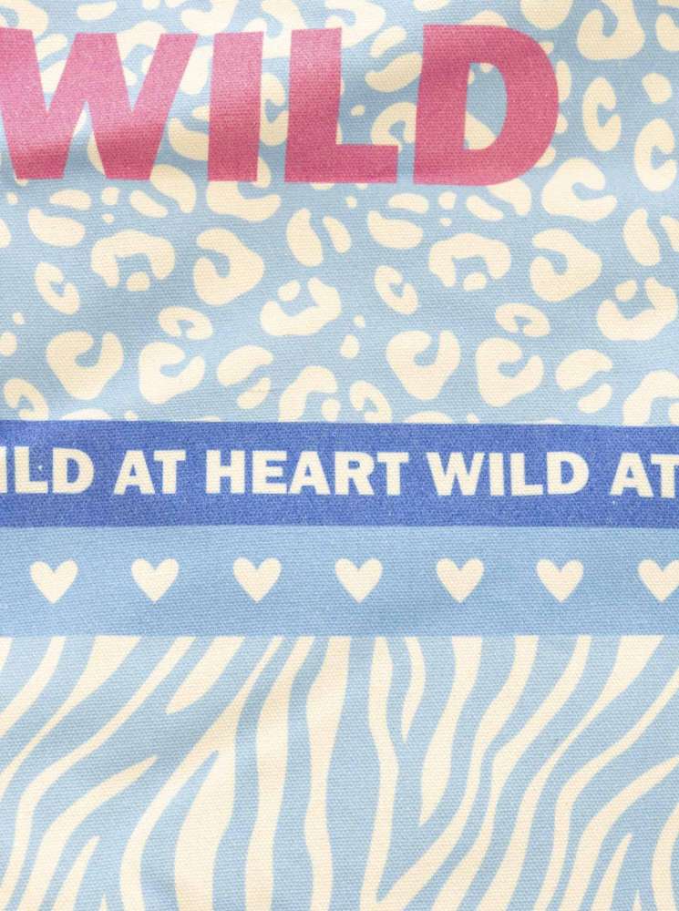 💕 Zwillingsherz Tasche Shopper "Wild Herz" Tote bag Blau