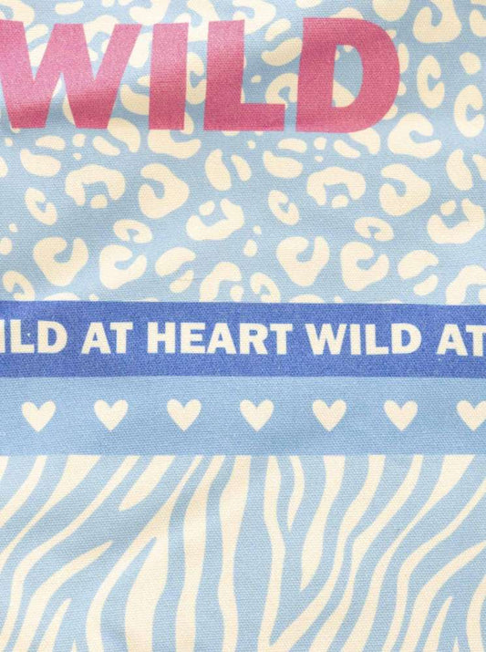 💕 Zwillingsherz Tasche Shopper "Wild Herz" Tote bag Blau