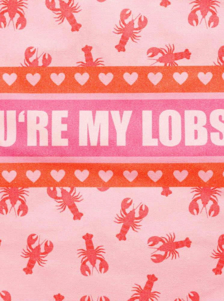 💕 Zwillingsherz Tasche Shopper "You `re my lobster" Tote bag Pink