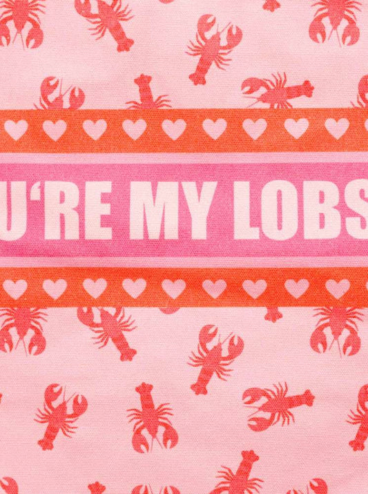💕 Zwillingsherz Tasche Shopper "You `re my lobster" Tote bag Pink