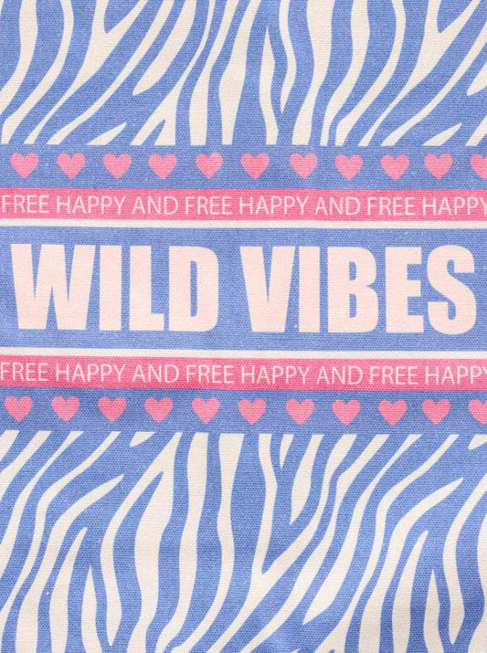 💕 Zwillingsherz Tasche Shopper "Wild Vibes" Tote bag Blau