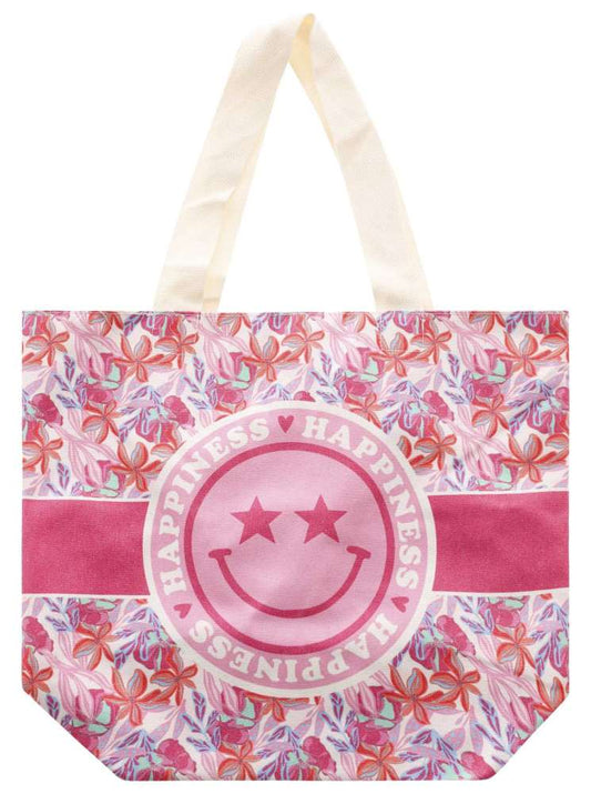 💕 Zwillingsherz Tasche Shopper "Happiness Floral" Tote bag Pink