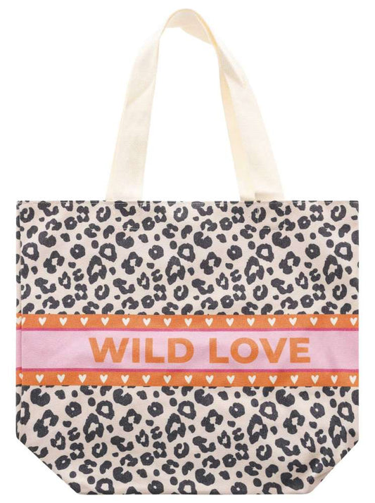 💕 Zwillingsherz Tasche Shopper "Wild love" Tote bag Pink