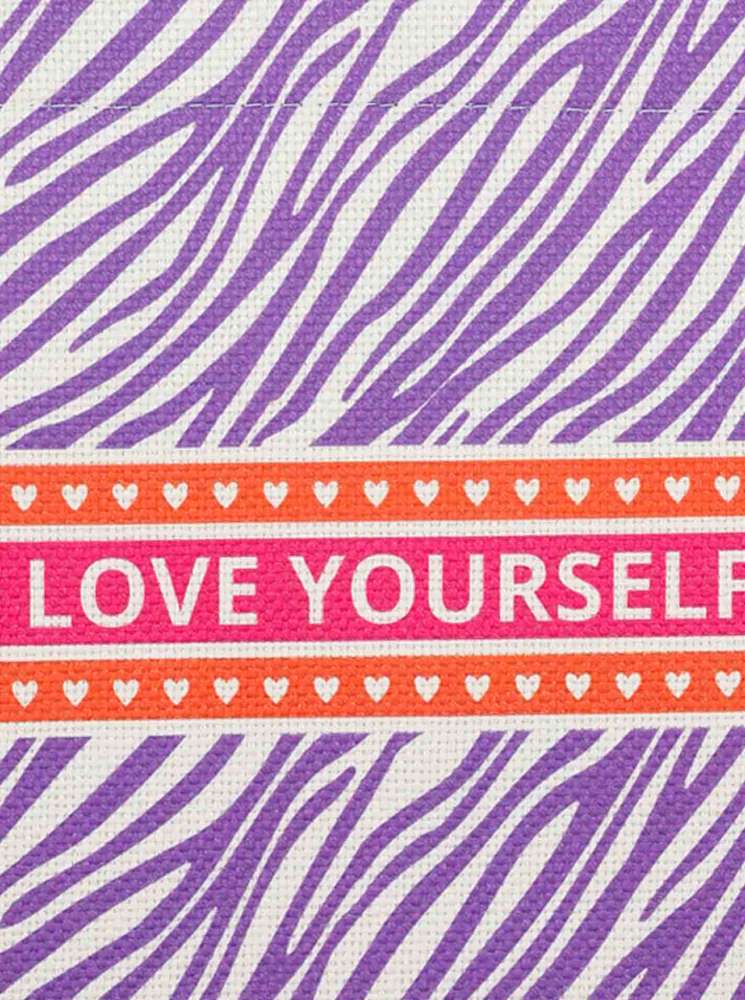 💕 Zwillingsherz Tasche Shopper Laptoptasche Book Tote "Love Yourself" Flieder