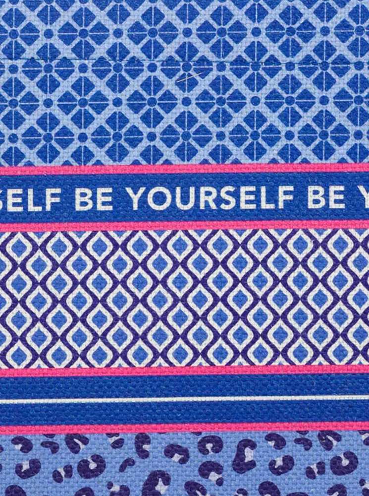 💕 Zwillingsherz Tasche Shopper Laptoptasche Book Tote "Be Yourself" Blau