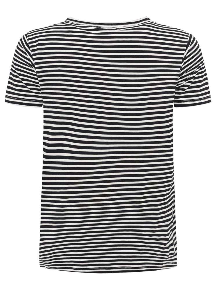 💕 Zwillingsherz Shirt "Streifen & Smile" Baumwolle Jersey Marine
