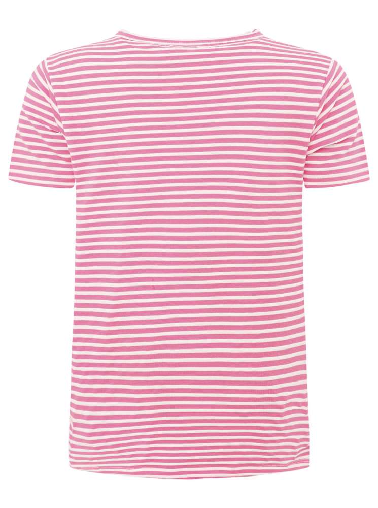 💕 Zwillingsherz Shirt "Streifen & Smile" Baumwolle Jersey Pink
