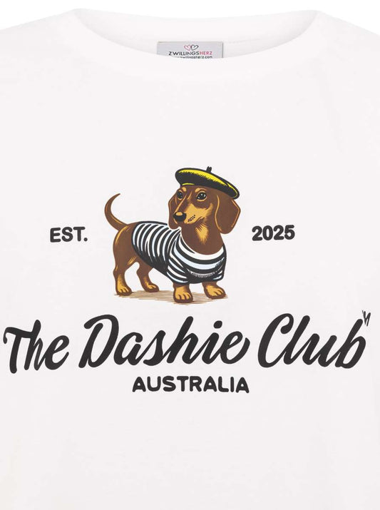 💕 Zwillingsherz Shirt "Dashie" Baumwolle Jersey Weiß