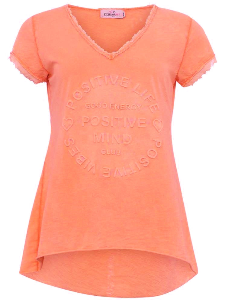 💕 Zwillingsherz Shirt "Tail" Orange