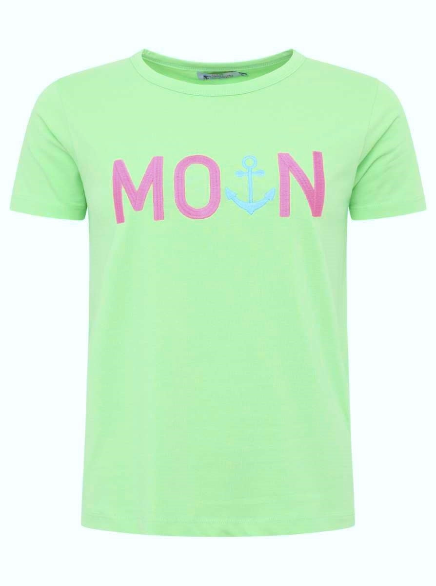 💕 Zwillingsherz T-Shirt "Moin ZH" Neongrün