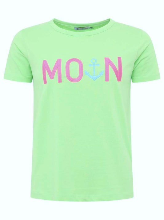 💕 Zwillingsherz T-Shirt "Moin ZH" Neongrün