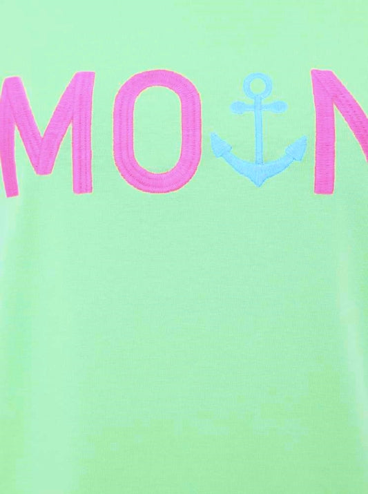 💕 Zwillingsherz T-Shirt "Moin ZH" Neongrün