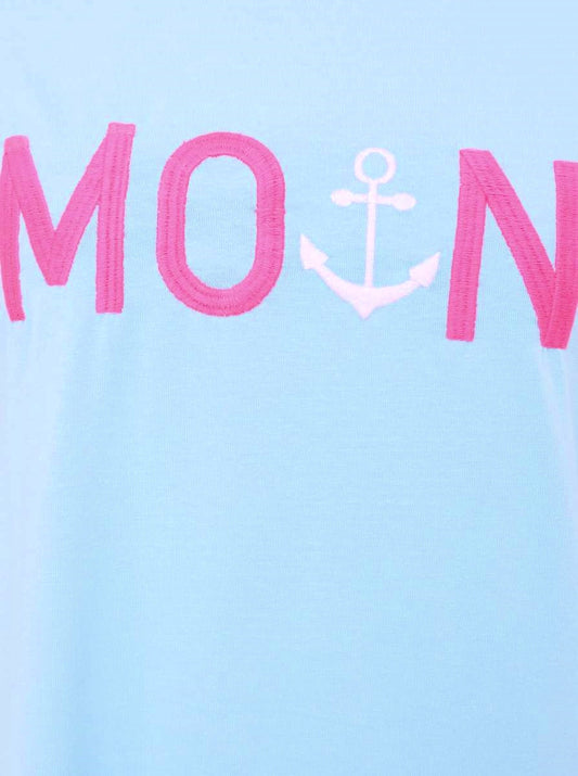 💕 Zwillingsherz T-Shirt "MoinZH" Türkis