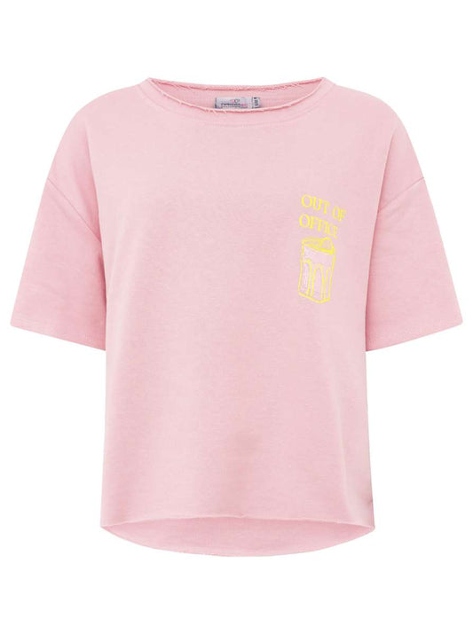💕 Zwillingsherz Shirt "Out of Office" Baumwolle Rosa