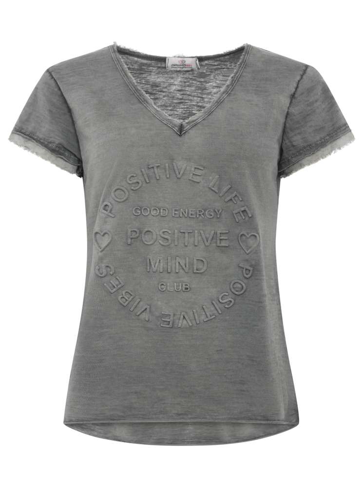 💕 Zwillingsherz Shirt "Tail" Dunkelgrau