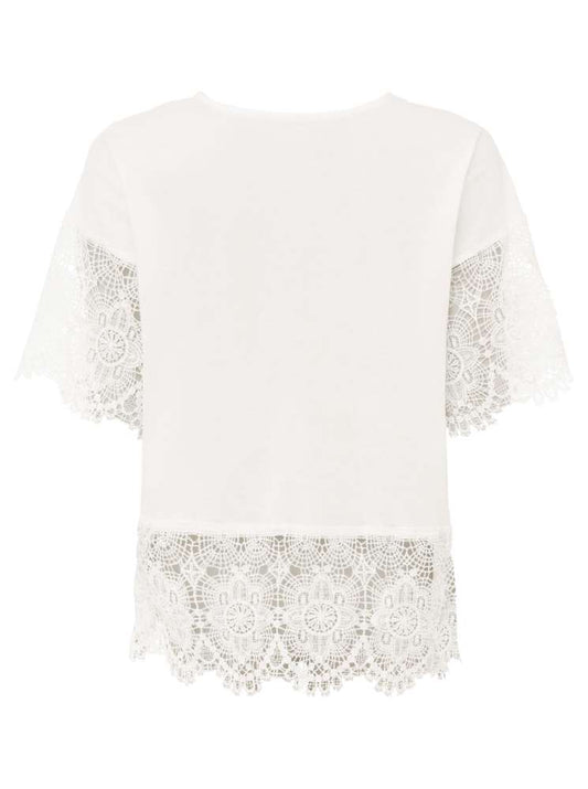💕 Zwillingsherz Shirt "Lochstick" Weiß