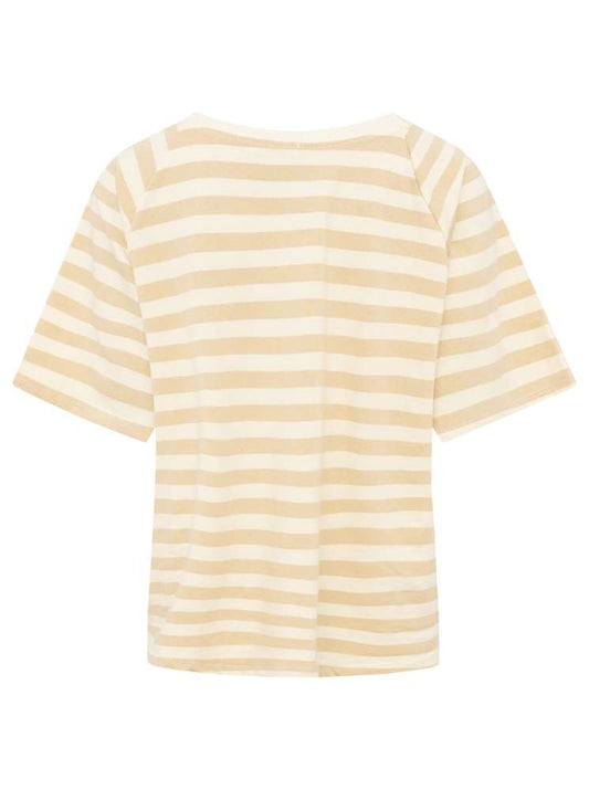 💕 Zwillingsherz Shirt "Streifen & Love" Baumwolle Jersey Beige