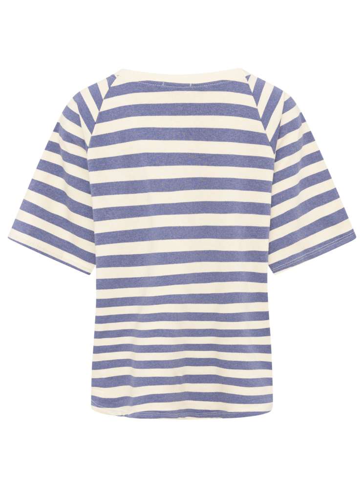 💕 Zwillingsherz Shirt "Streifen & Love" Baumwolle Jersey Jeansblau