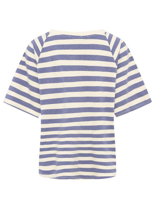 💕 Zwillingsherz Shirt "Streifen & Love" Baumwolle Jersey Jeansblau