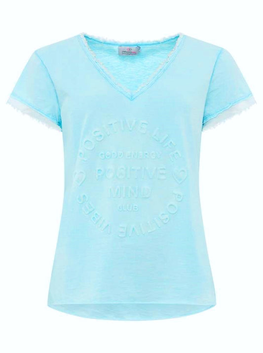 💕 Zwillingsherz Shirt "Tail" Türkis